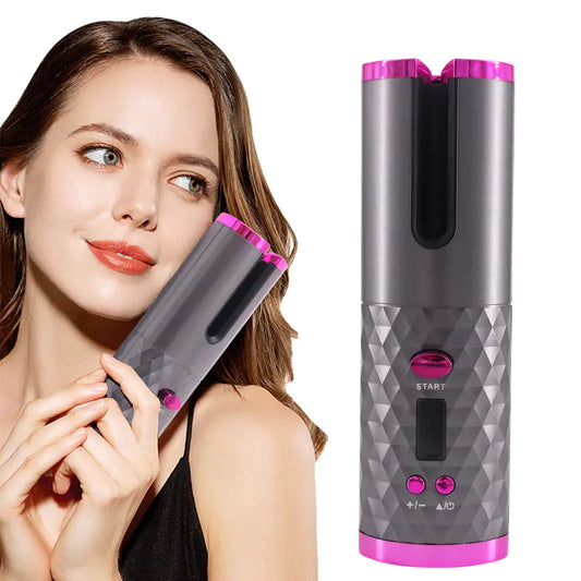 Cordless rotary curler